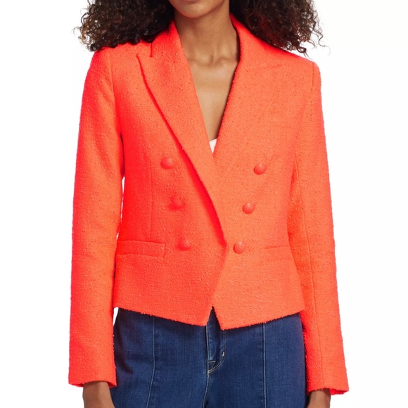 L’agence Brooke Tweed Blazer NWT, Size 4 - Picture 5 of 5